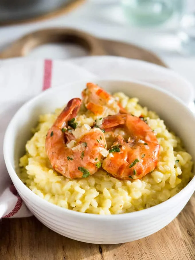 Saffron Shrimp Risotto