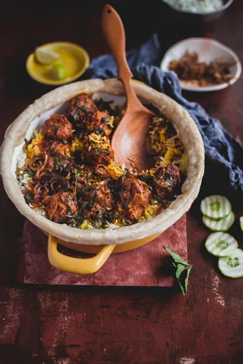 Meatball biryani (Kofta Biryani)