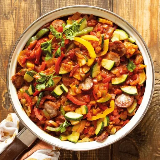 Sausage and Zucchini Stew (Zucchini Leczo)