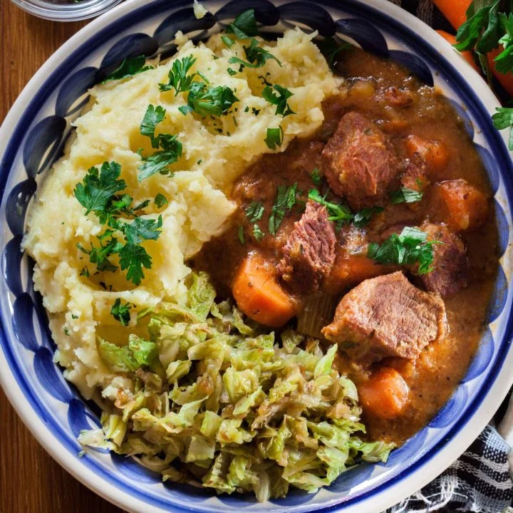 Polish Goulash (Pork Stew) with Mushrooms