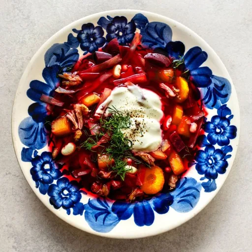 Barszcz Ukraiński: Borscht with White Beans (aka “Ukrainian Borscht”)