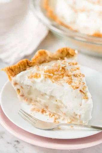 Tarta de crema de coco