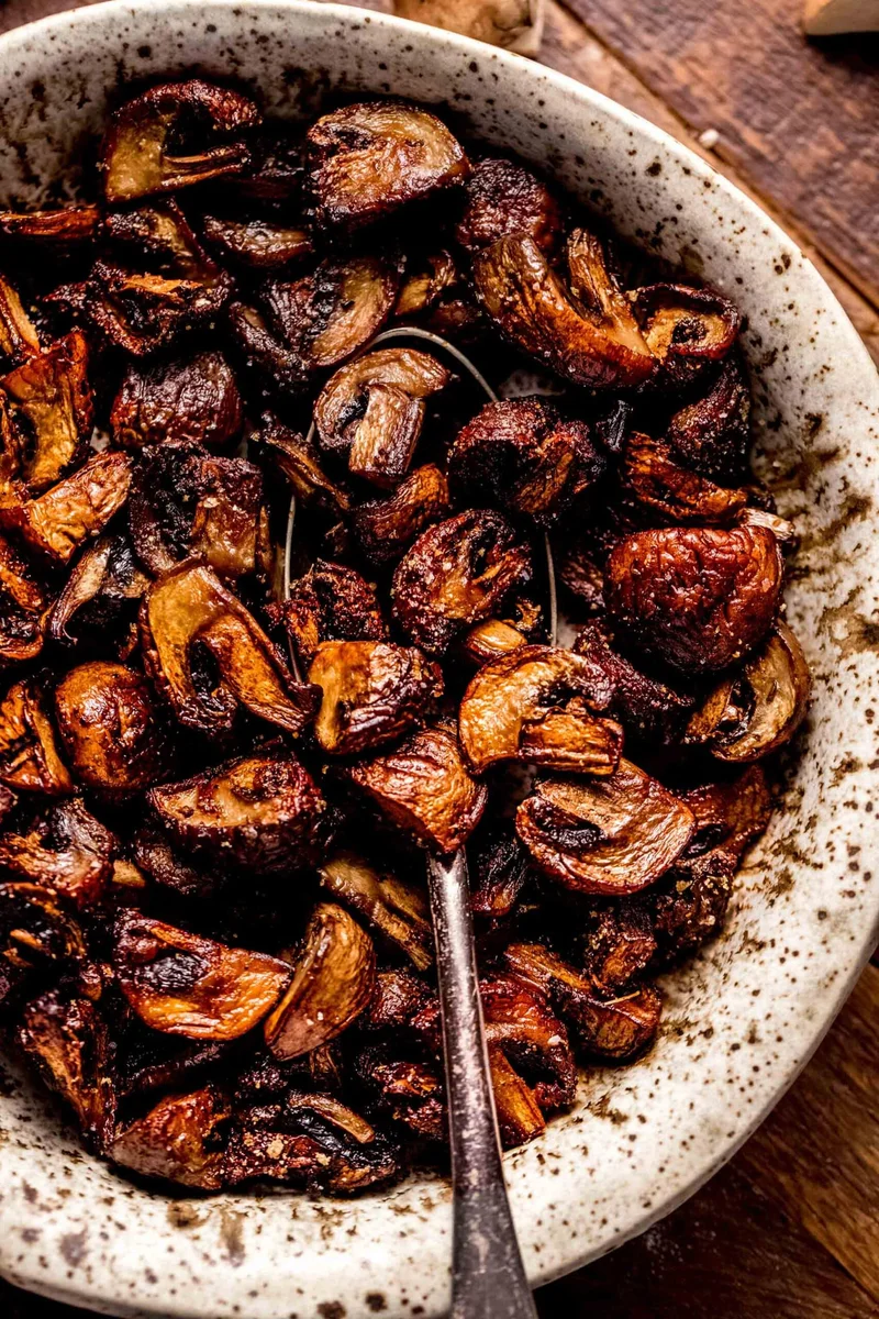 Crispy Air Fryer Mushrooms