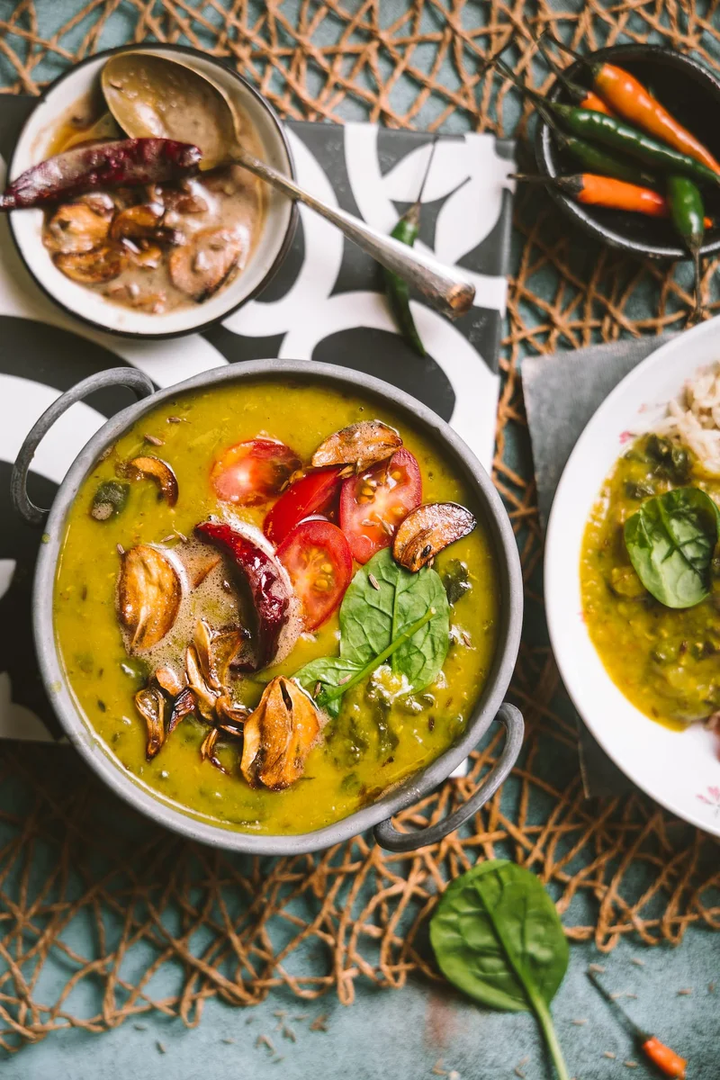 Masoor Palak Dal (Red Lentil Spinach Stew)
