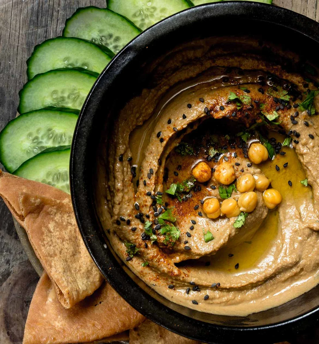 Black Garlic Hummus