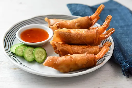 Shrimp Wrapped in a Blanket | Goong Hom Pha | กุ้งห่มผ้า