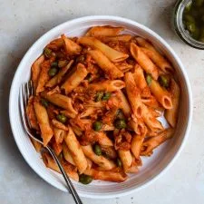 Penne fáciles con atún y tomate