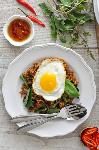 Holy Basil Fried Rice | Khao Pad Kra Pao | ข้าวผัดกระเพรา