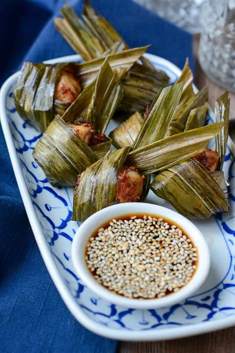 Pandan Chicken | Gai Bai Tuey | ไก่ใบเตย