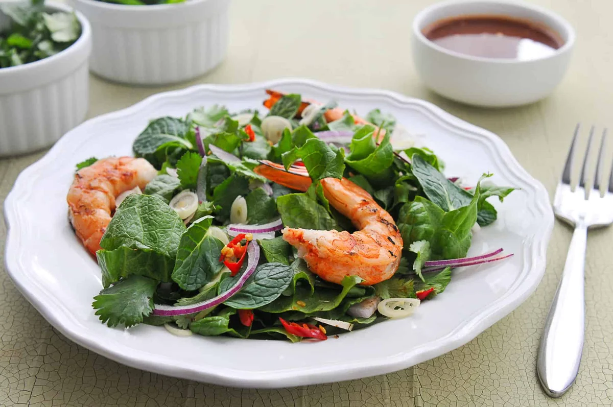 Thai Shrimp Salad | Pla Goong | พล่ากุ้ง