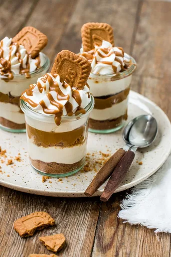 Mini tarta de queso individual sin horno con galletas Biscoff Lotus