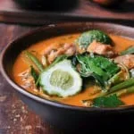 Red Curry with Pork Belly and Water Spinach | Gang Tay Po | แกงเทโพ