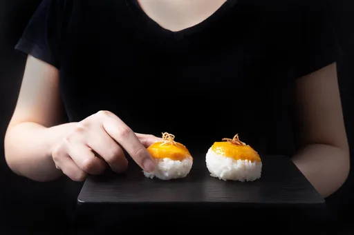 Arroz glutinoso con mango en Instant Pot