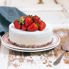 Tarta de queso clásica y sencilla