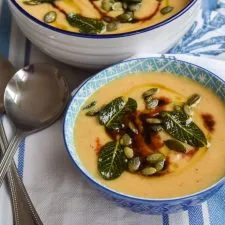 Creamy Vegan Roast Parsnip & Apple Soup