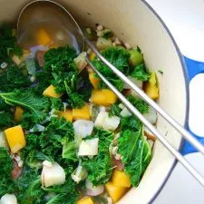 'Winter Cure' Kale, Barley & Root Vegetable Soup