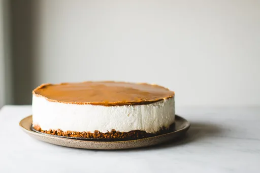 Tarta de queso Biscoff