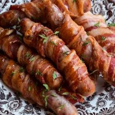 Sticky Maple Pigs in Blankets
