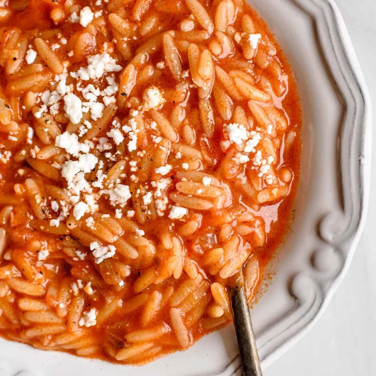 Manestra - Greek Orzo With Tomato Sauce