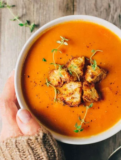 Healthy, Tomato-Carrot Soup