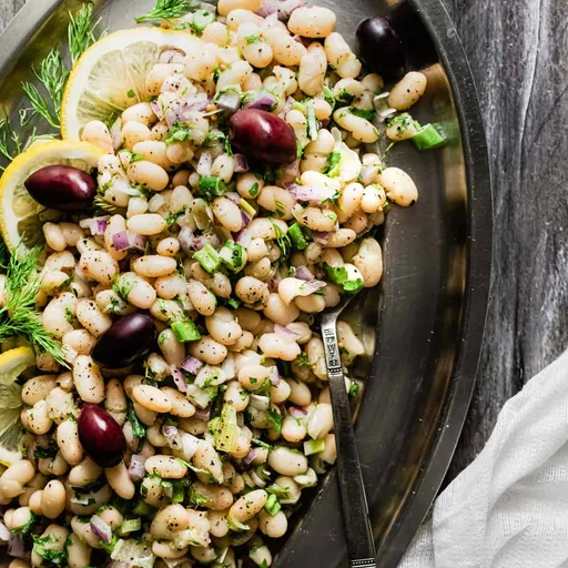 White Bean Salad With Lemon, Garlic, & Fresh Herbs