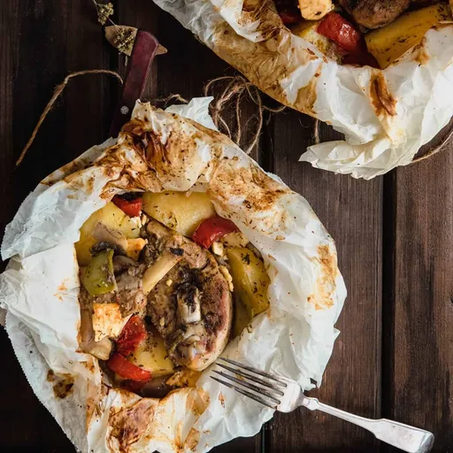Kleftiko de cordero griego (con verduras y feta)