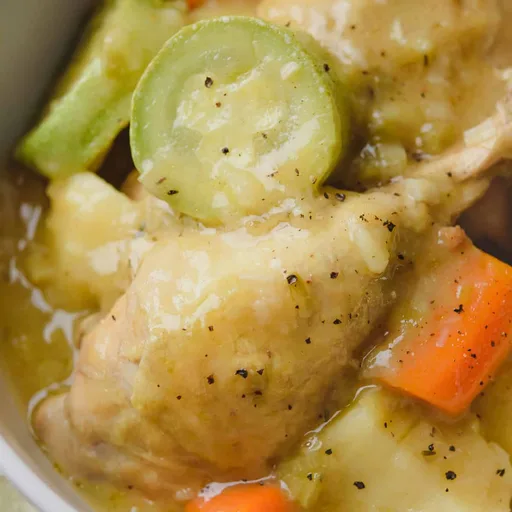 Lemon Chicken Stew With Vegetables
