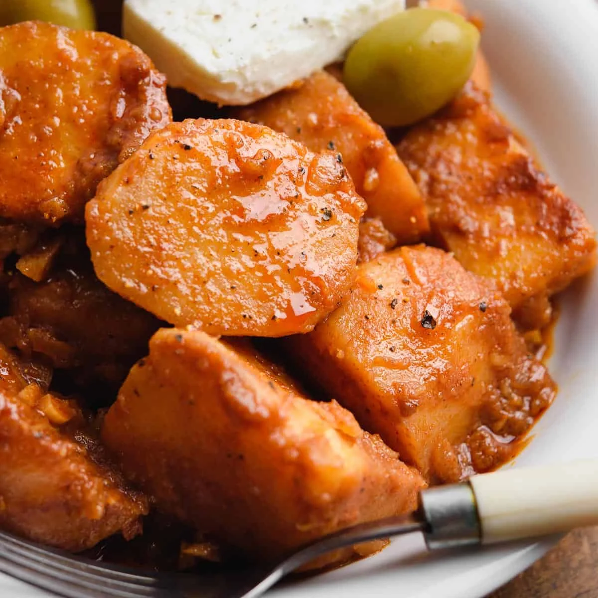 Potatoes In Tomato Sauce (Patates Yahni)