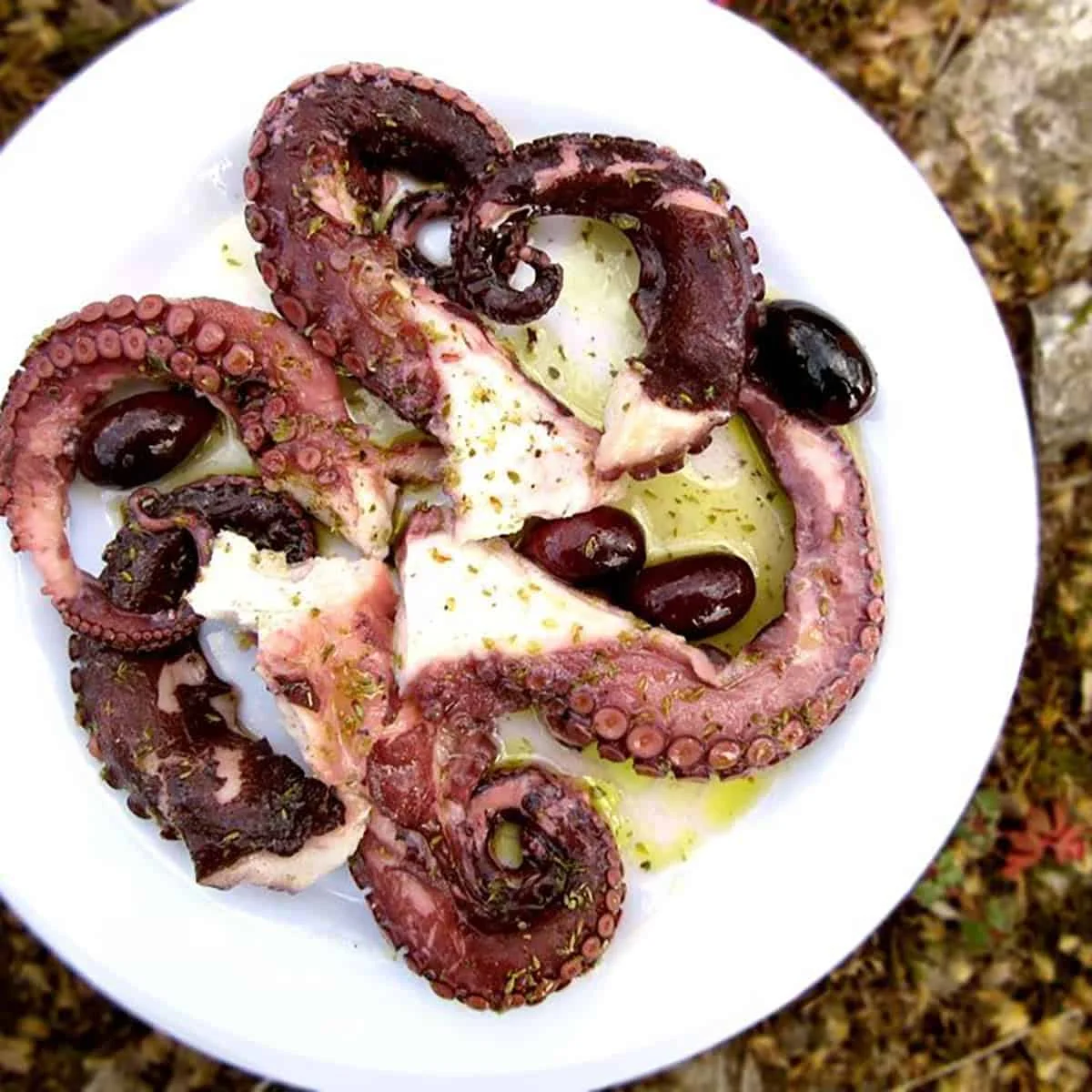 Greek Marinated Octopus In Vinegar (Htapodi Ksydato)