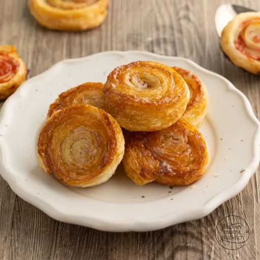 Süße Blätterteigschnecken