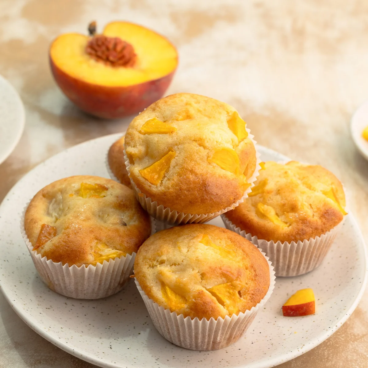 Pfirsich-Muffins