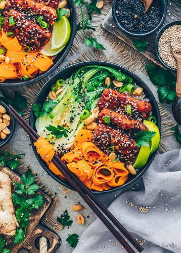 Crispy Tofu Asian-Style in Spicy Sauce
