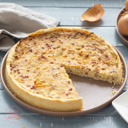 Pastel de cebolla vegano