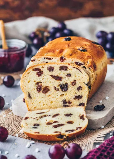 Homemade Raisin Bread (Vegan Loaf)