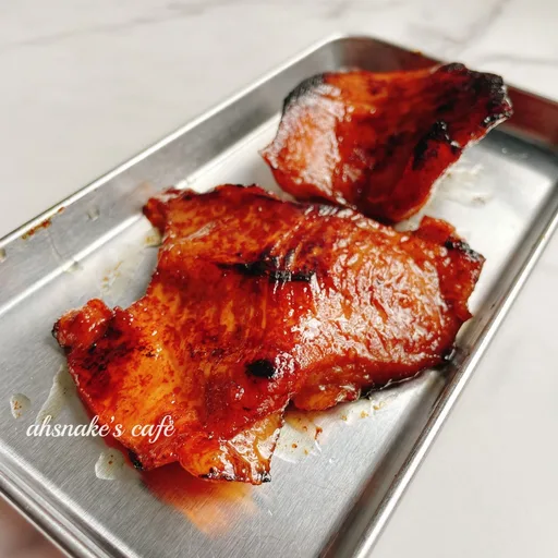 Cuello de cerdo Char Siu con miel