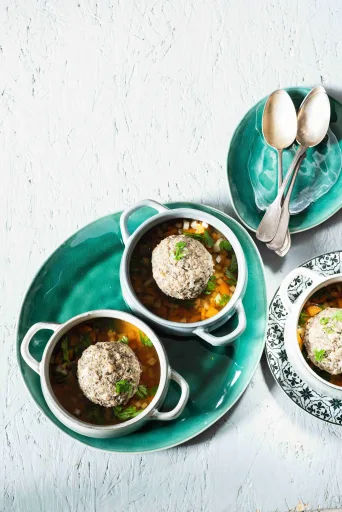 Liver dumpling soup (Leberknödelsuppe)