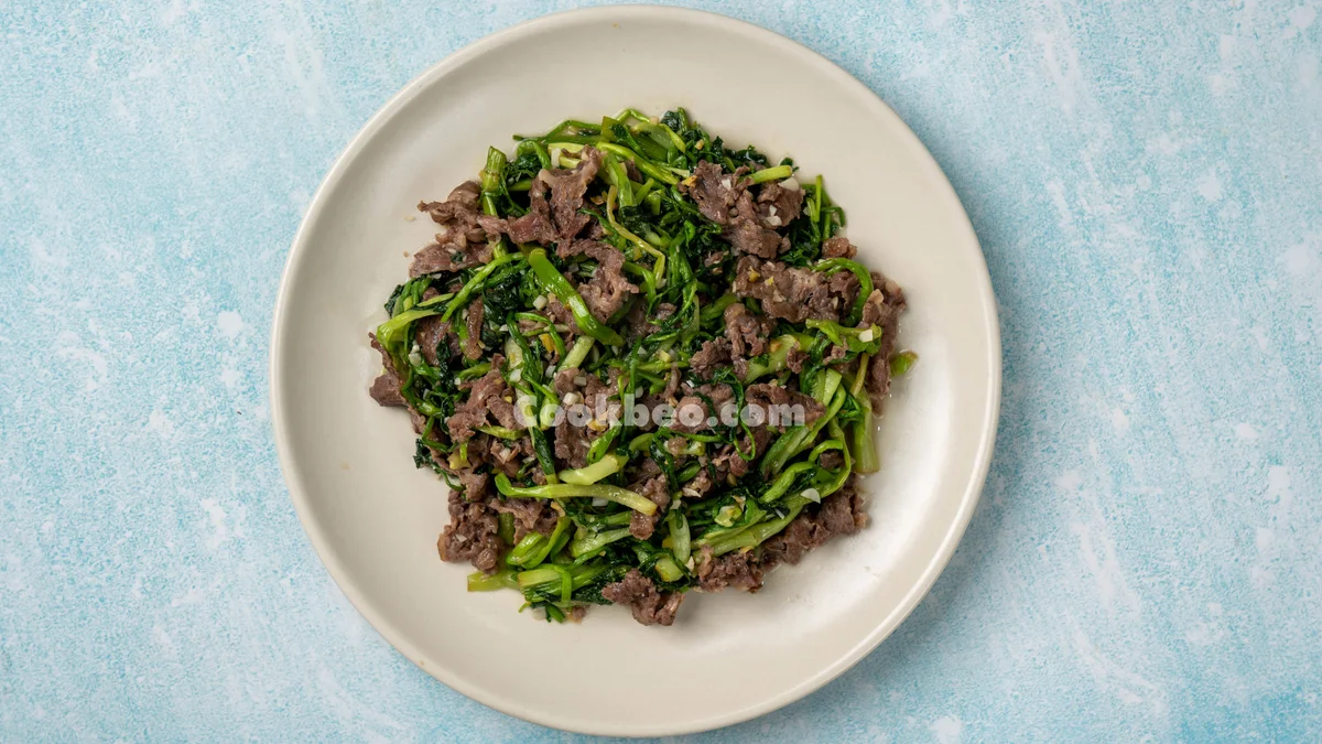 Thịt bò xào rau cần