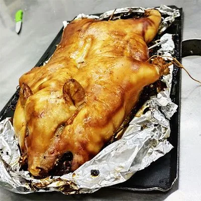 Cerdo asado al horno estilo portugués