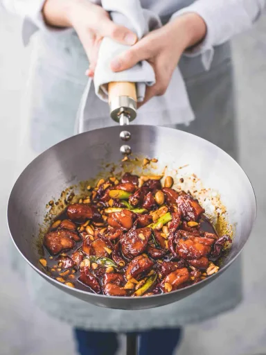 Karamelové kuřecí kung pao