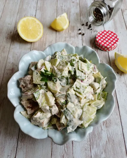 Ensalada de pollo crujiente