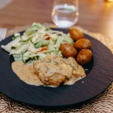 Krämig kyckling med dragon & dijon
