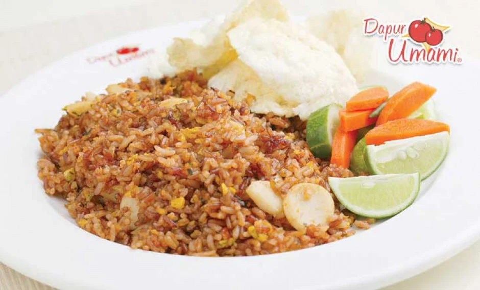 Red fried rice