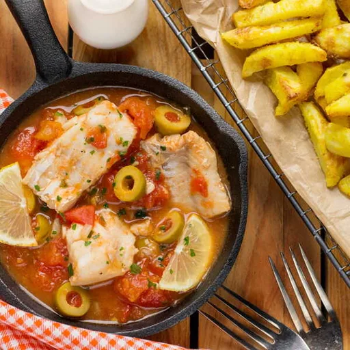 Bacalao en salsa picante