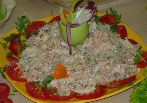 Ensalada de champiñones con mayonesa