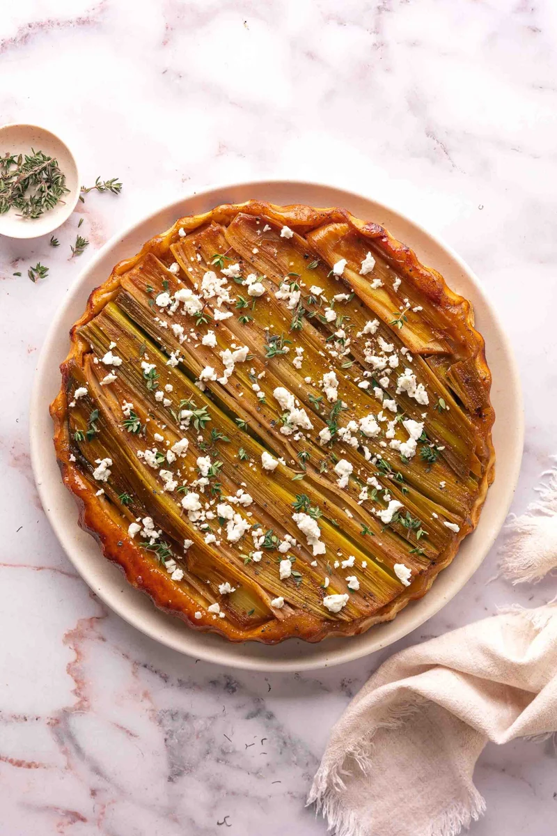 Tarte Tatin de Poireaux