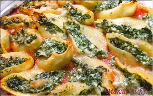 Conchigliones gourmands ricotta-épinards