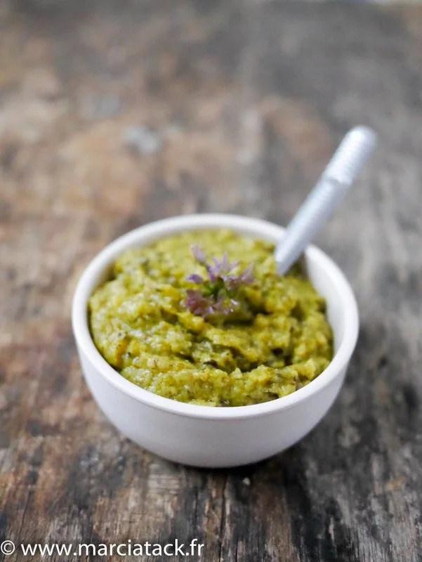 Tapenade de courgette à la coriandre