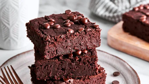 Vegan kidney bean brownies, the moistest recipe
