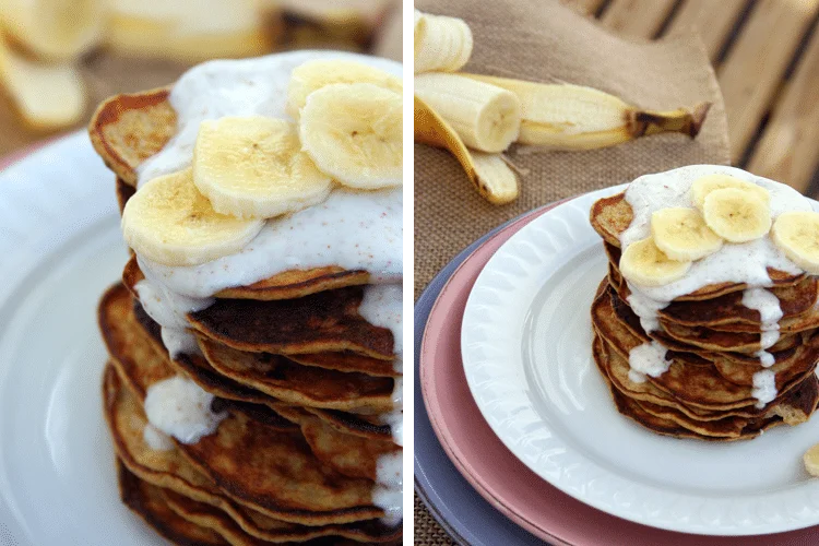 Panquecas com dois ingredientes