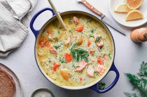 Finnish Salmon Soup (Lohikeitto)